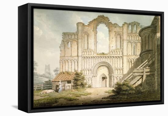 West Front of Castle Acre Priory Church, Near Downham, Norfolk, 1796-Edward Dayes-Framed Premier Image Canvas