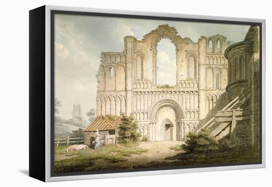 West Front of Castle Acre Priory Church, Near Downham, Norfolk, 1796-Edward Dayes-Framed Premier Image Canvas