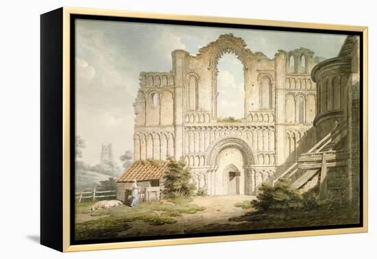 West Front of Castle Acre Priory Church, Near Downham, Norfolk, 1796-Edward Dayes-Framed Premier Image Canvas