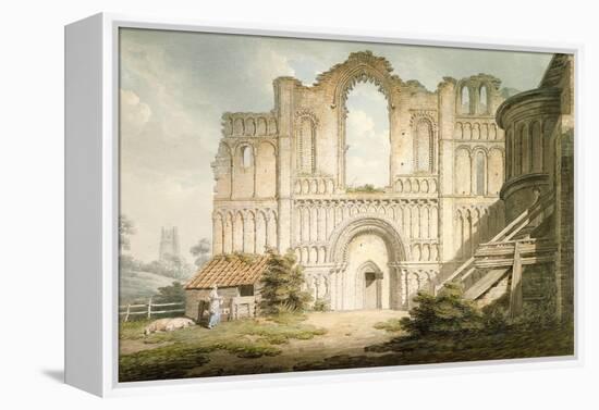 West Front of Castle Acre Priory Church, Near Downham, Norfolk, 1796-Edward Dayes-Framed Premier Image Canvas