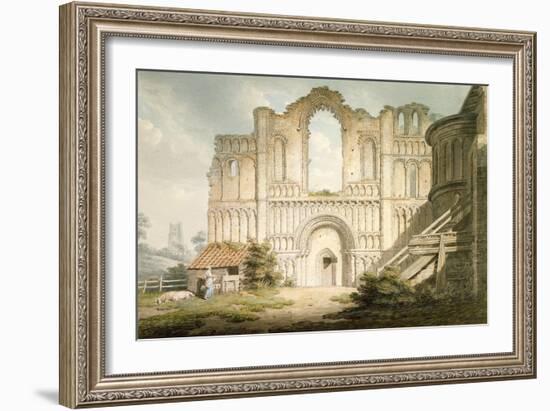 West Front of Castle Acre Priory Church, Near Downham, Norfolk, 1796-Edward Dayes-Framed Giclee Print