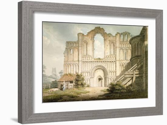West Front of Castle Acre Priory Church, Near Downham, Norfolk, 1796-Edward Dayes-Framed Giclee Print