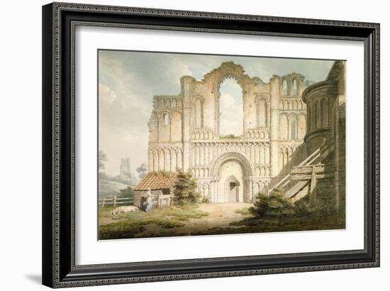 West Front of Castle Acre Priory Church, Near Downham, Norfolk, 1796-Edward Dayes-Framed Giclee Print