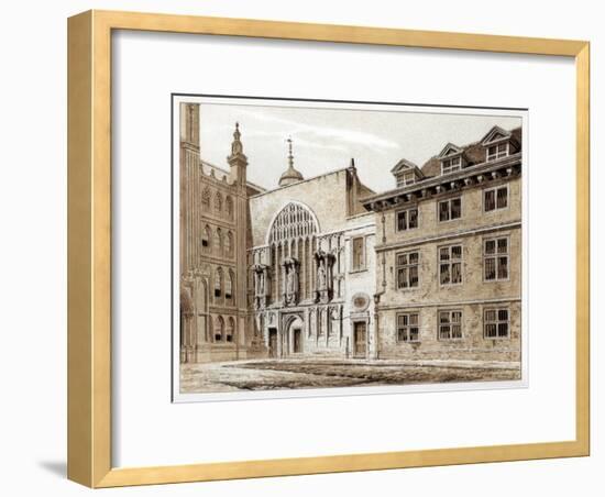 West Front of Guildhall Chapel, City of London, 1886-William Griggs-Framed Giclee Print