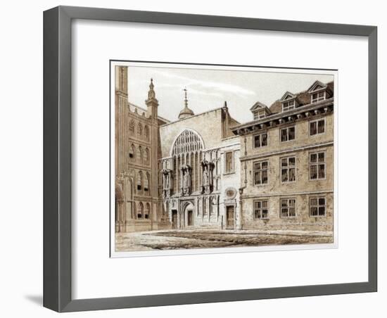 West Front of Guildhall Chapel, City of London, 1886-William Griggs-Framed Giclee Print