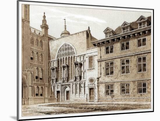 West Front of Guildhall Chapel, City of London, 1886-William Griggs-Mounted Giclee Print