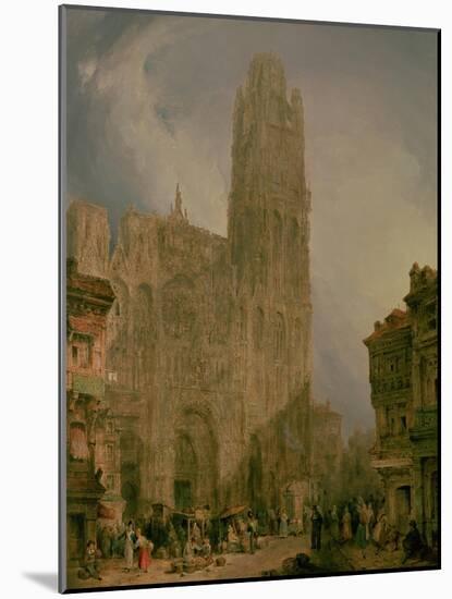 West Front of Notre Dame, Rouen-David Roberts-Mounted Giclee Print