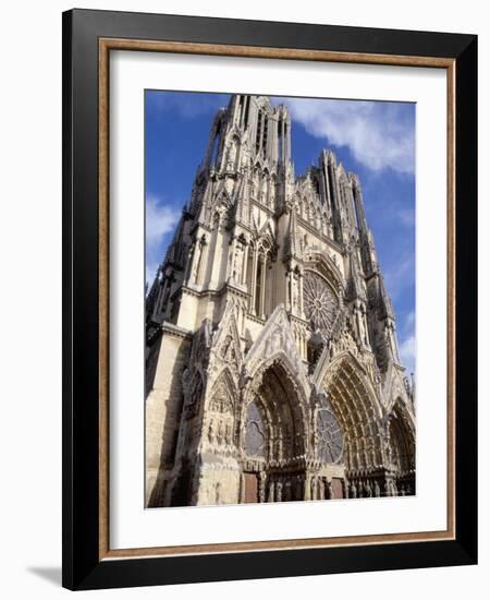 West Front of Reims Cathedral, Dating from 13th and 14th Centuries, France-Ian Griffiths-Framed Photographic Print