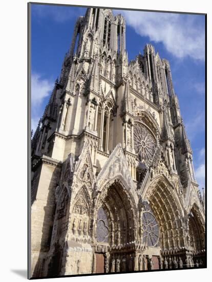 West Front of Reims Cathedral, Dating from 13th and 14th Centuries, France-Ian Griffiths-Mounted Photographic Print