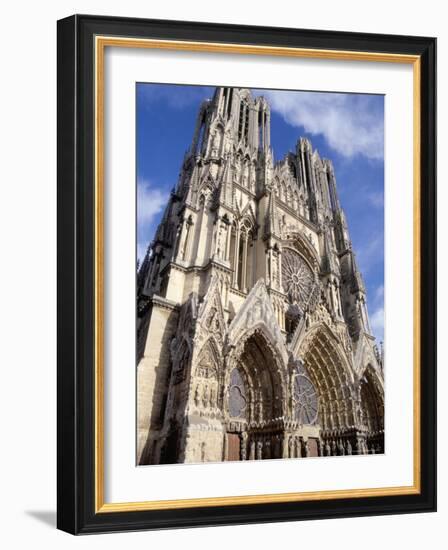 West Front of Reims Cathedral, Dating from 13th and 14th Centuries, France-Ian Griffiths-Framed Photographic Print