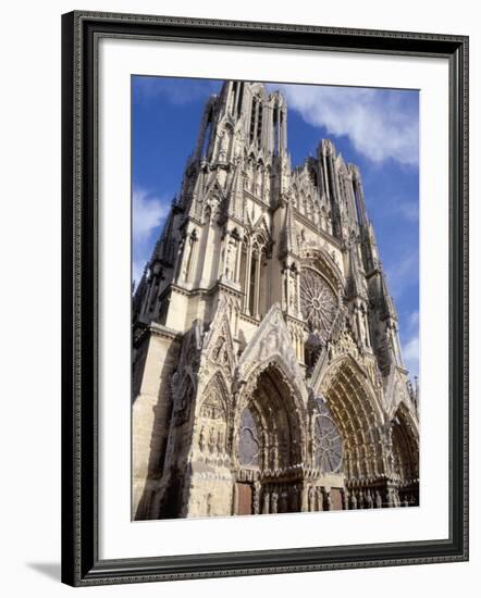 West Front of Reims Cathedral, Dating from 13th and 14th Centuries, France-Ian Griffiths-Framed Photographic Print