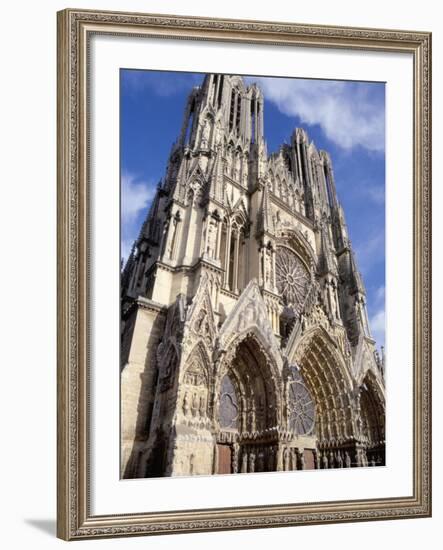 West Front of Reims Cathedral, Dating from 13th and 14th Centuries, France-Ian Griffiths-Framed Photographic Print