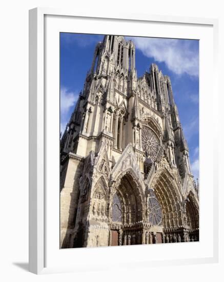 West Front of Reims Cathedral, Dating from 13th and 14th Centuries, France-Ian Griffiths-Framed Photographic Print