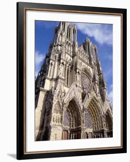 West Front of Reims Cathedral, Dating from 13th and 14th Centuries, France-Ian Griffiths-Framed Photographic Print