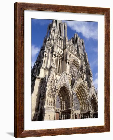 West Front of Reims Cathedral, Dating from 13th and 14th Centuries, France-Ian Griffiths-Framed Photographic Print