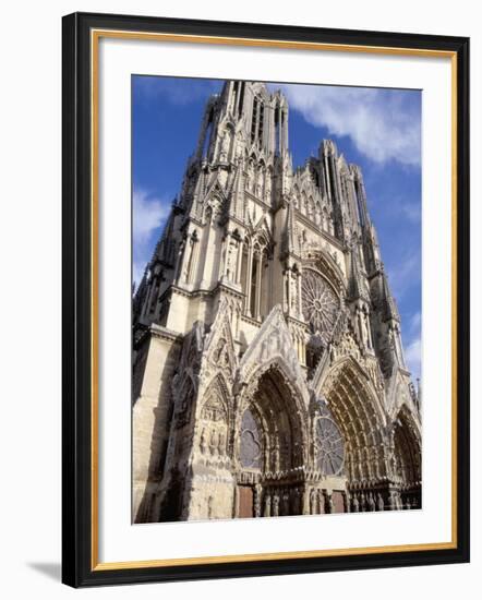 West Front of Reims Cathedral, Dating from 13th and 14th Centuries, France-Ian Griffiths-Framed Photographic Print