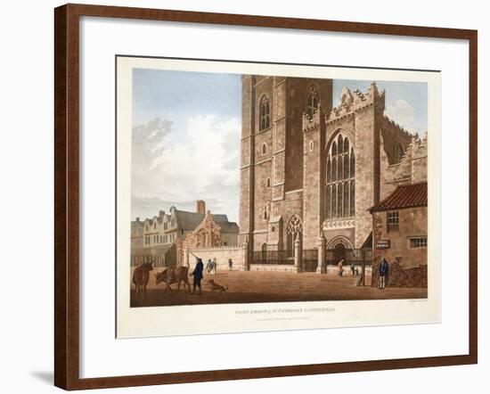 West Front of St. Patrick's Cathedral, Dublin, 1793-James Malton-Framed Giclee Print