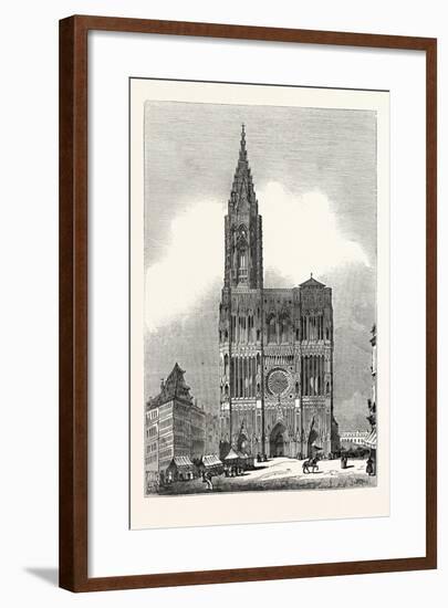 West Front of Strasburg Cathedral-null-Framed Giclee Print