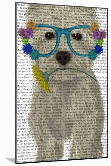 West Highland Terrier Flower Glasses-Fab Funky-Mounted Art Print