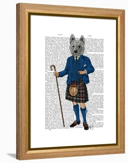 West Highland Terrier in Kilt-Fab Funky-Framed Stretched Canvas