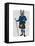 West Highland Terrier in Kilt-Fab Funky-Framed Stretched Canvas