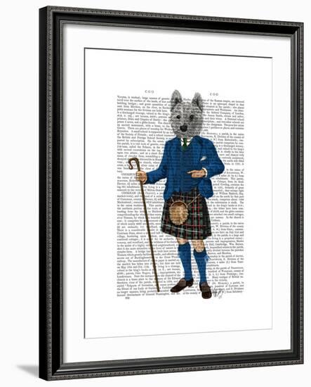 West Highland Terrier in Kilt-Fab Funky-Framed Art Print