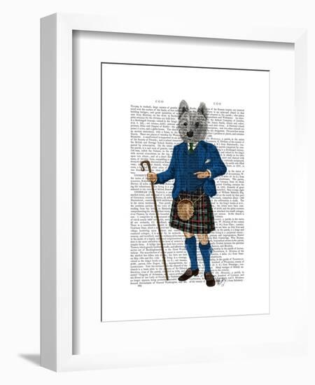 West Highland Terrier in Kilt-Fab Funky-Framed Art Print