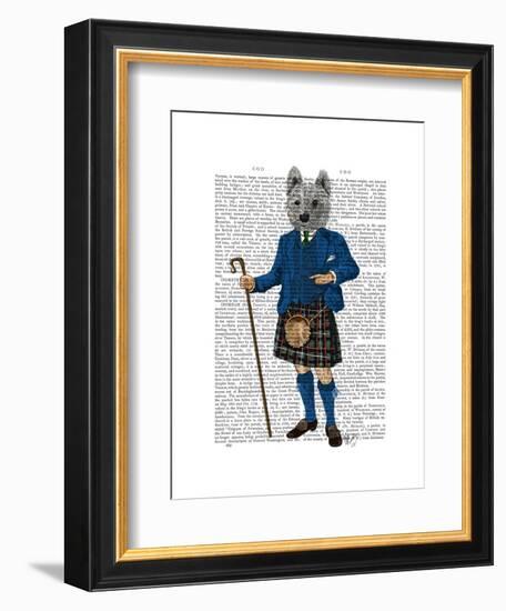 West Highland Terrier in Kilt-Fab Funky-Framed Art Print