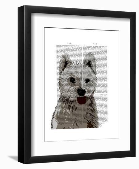 West Highland Terrier Plain-Fab Funky-Framed Art Print