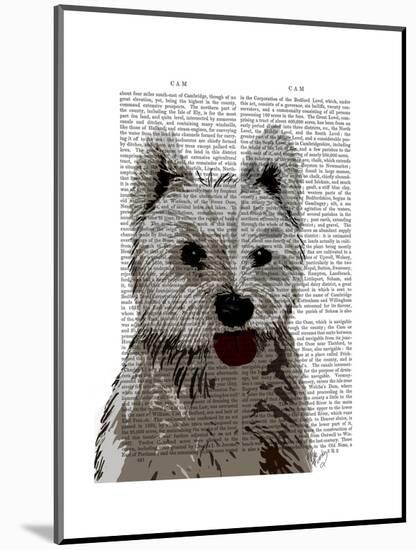 West Highland Terrier Plain-Fab Funky-Mounted Art Print