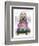 West Highland Terrier with Tiara-Fab Funky-Framed Art Print