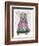 West Highland Terrier with Tiara-Fab Funky-Framed Art Print