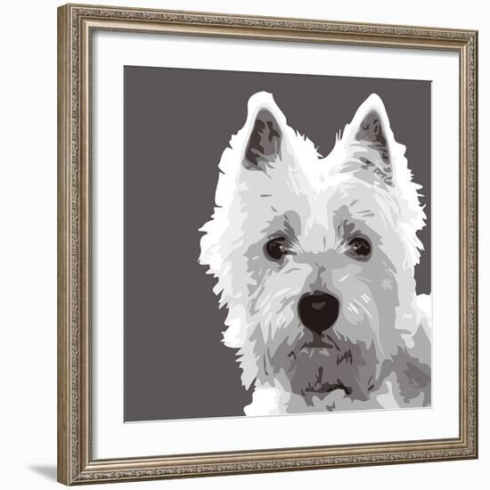 West Highland Terrier-Emily Burrowes-Framed Art Print