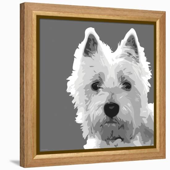 West Highland Terrier-Emily Burrowes-Framed Stretched Canvas