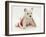 West Highland White Terrier Puppy in a Father Christmas Hat-Jane Burton-Framed Photographic Print