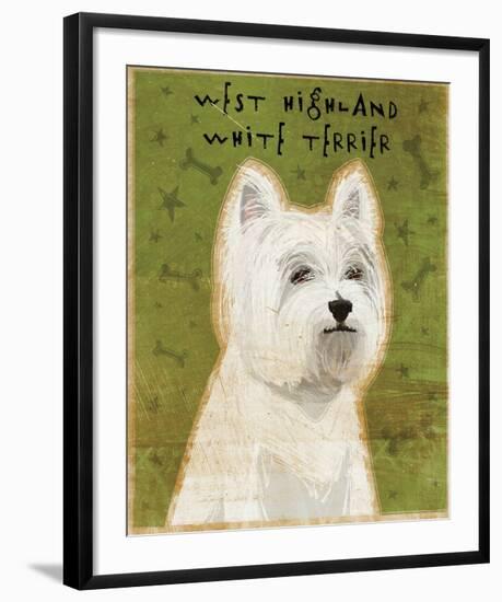 West Highland White Terrier-John W^ Golden-Framed Art Print