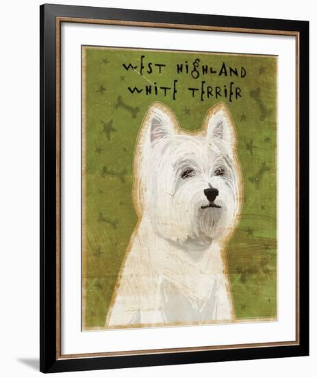 West Highland White Terrier-John W^ Golden-Framed Art Print