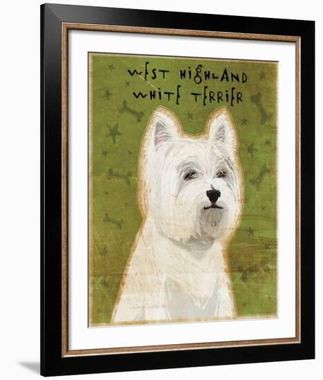 West Highland White Terrier-John W^ Golden-Framed Art Print