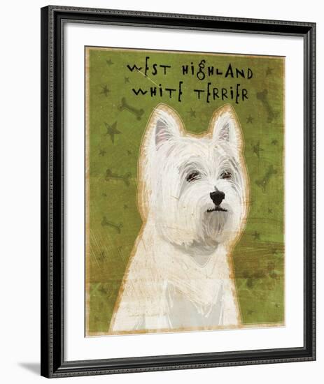 West Highland White Terrier-John W^ Golden-Framed Art Print