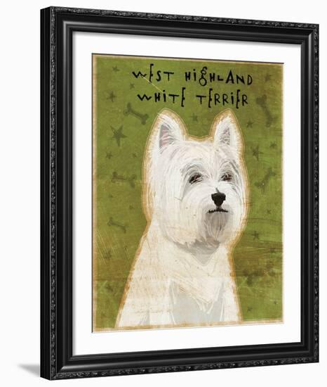 West Highland White Terrier-John W^ Golden-Framed Art Print