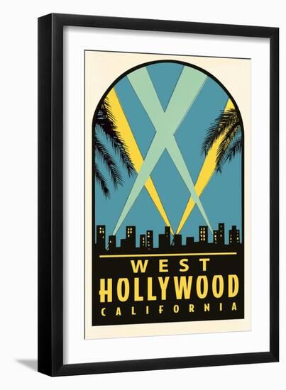 West Hollywood Decal-null-Framed Art Print