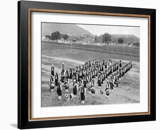 West Indian Band, Up-Park-Camp, Jamaica, C1905-Adolphe & Son Duperly-Framed Giclee Print