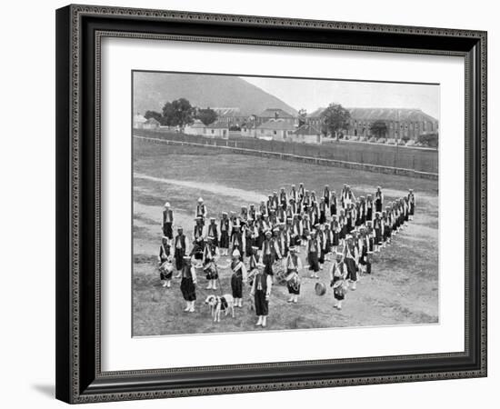 West Indian Band, Up-Park-Camp, Jamaica, C1905-Adolphe & Son Duperly-Framed Giclee Print