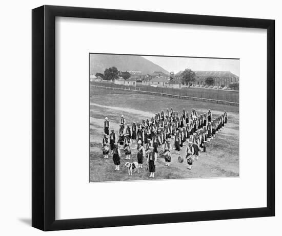 West Indian Band, Up-Park-Camp, Jamaica, C1905-Adolphe & Son Duperly-Framed Giclee Print