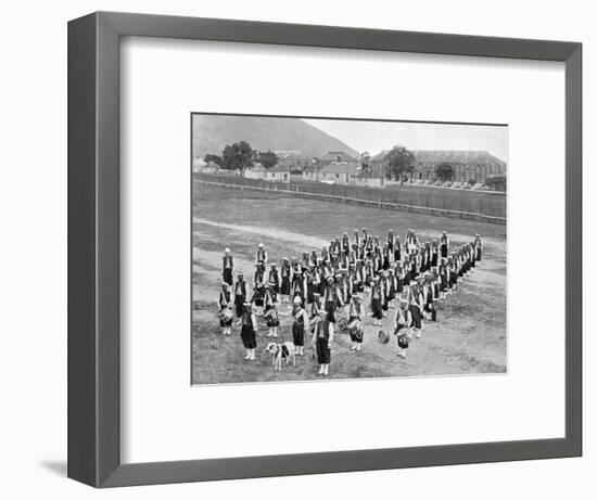 West Indian Band, Up-Park-Camp, Jamaica, C1905-Adolphe & Son Duperly-Framed Giclee Print