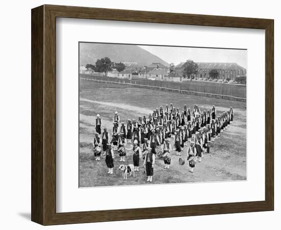 West Indian Band, Up-Park-Camp, Jamaica, C1905-Adolphe & Son Duperly-Framed Giclee Print