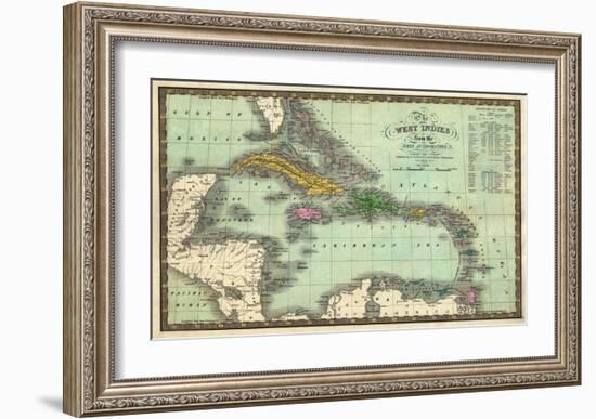 West Indies, c.1831-Samuel Augustus Mitchell-Framed Art Print