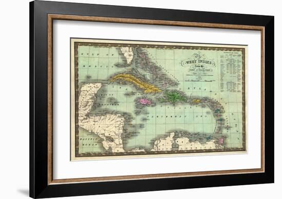 West Indies, c.1831-Samuel Augustus Mitchell-Framed Art Print