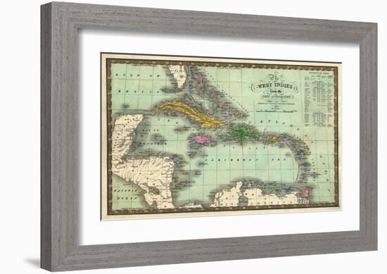 West Indies, c.1831-Samuel Augustus Mitchell-Framed Art Print