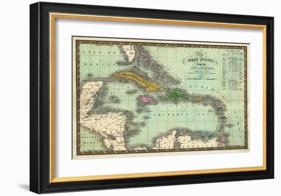 West Indies, c.1831-Samuel Augustus Mitchell-Framed Art Print